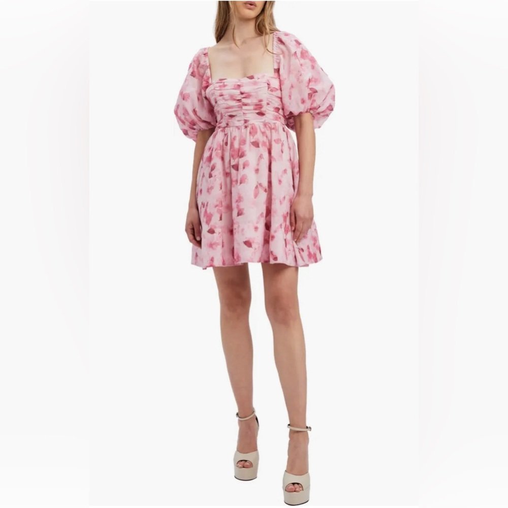 Bardot - Kehlani Floral Puff Sleeve Minidress